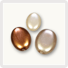 Czech Glass Smooth Oval Pearls 14x20 mm