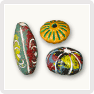 Painted Clay Beads