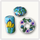 Enamelled  Clay Beads