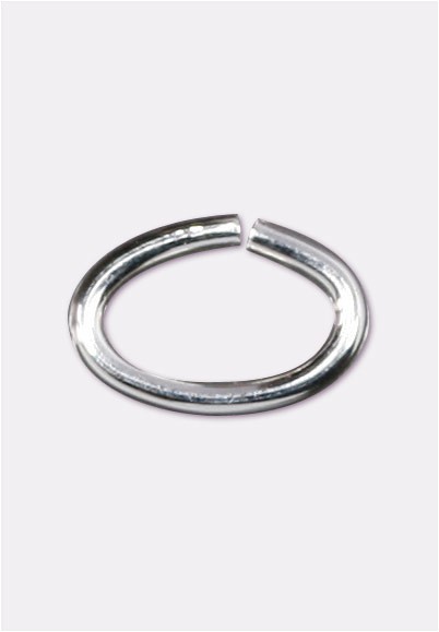 925 Sterling Silver Open Oval Jump Ring 4.1x6.4mm x2 - 925 Sterling Silver  Jump Rings - 925 Sterling Silver Findings - .925 Sterling Silver Beads &  Findings - 925 Sterling Silver