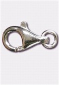 .925 Sterling Silver Small Trigger Clasp W / Ring 5x9mm x40