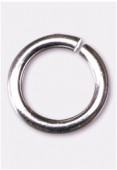 .925 Sterling Silver Open Jump Ring 6mm x2