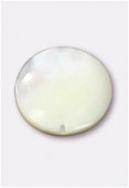 Mother Of Pearl Coin Natural 15mm x2