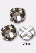 4mm Austrian Crystals Rose Montees 53100-SS12 Black Diamond F x12