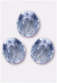 4mm Czech Round Fire Polish Glass Beads Light Sapphire x50