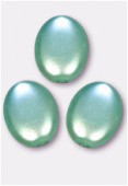 12x9mm Czech Smooth Oval Pearls Chrysotile x300
