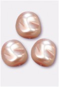 12x11mm Czech Smooth Baroque Pearls Light Pink x300