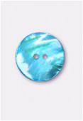 Shell Button 25 mm Turquoise x50