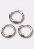 5mm Silver Plated Closed Jump Rings  x50