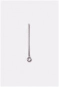 38mm Silver Plated Open Eye Pins x20