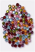 4mm Austrian Crystals Hotfix Flatback Rhinestones 2038 SS16  6 Colors Mix  x144