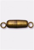 20x5mm Antiqued Brass Plated Barrel Clasp x1