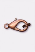 15x8mm Antiqued Copper Plated Lobster Clasp x1