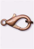 19x10mm Antiqued Copper Plated Lobster Clasp / Jump Ring Set x1