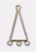33x18mm Gold Plated Triangle Reducers / Links Great For Chandelier Earrings x2