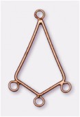 36x22mm Antiqued Copper Plated Rhombus Reducers / Links Great For Chandelier Earrings x2