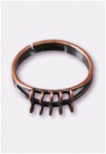 Antiqued Copper Plated Beading Finger W / 10 rings Adjustable x1