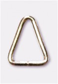 7x5mm Gold Plated Triangle Jump Rings x12