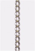 3x4mm Gold Plated Flattened Curb Chain x20cm