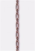 2mm Antiqued Copper Plated Fancy Link Chain x20 cm