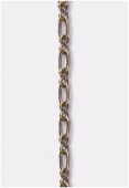 2mm Antiqued Brass Plated Fancy Link Chain x20 cm