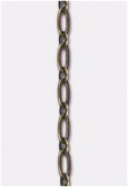 3mm Antiqued Brass Plated Mix Link Chain x20 cm