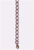 50mm Antique Copper Plated Brass Chain Extender Findings x1