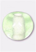 Glass Round Beads Pale Green  x24