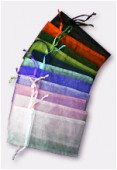 Organza Drawstring Pouch Assortiment Colors x12
