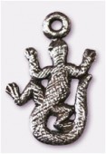 15x20mm Antiqued Silver Plated Lizard Charms Pendant x2