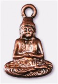 12x18mm Antiqued Copper Plated Bouddha Charms Pendant x2
