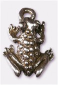 12x16mm Antiqued Silver Plated Frog Charms Pendant x2