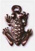 12x16mm Antiqued Copper Plated Frog Charms Pendant x2
