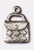 12x17mm Antiqued Silver Plated Purse Charms Pendant x2