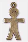 15x26mm Antiqued Brass Plated Meta Boy Charms Pendant x2