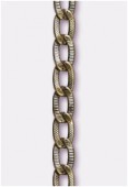 11x6mm Antiqued Brass Oval Cable Chain x20cm