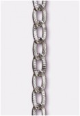 11x6mm Antiqued Silver Oval Cable Chain x20cm
