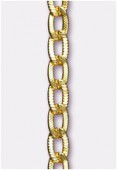 11x6mm Gold Plated Oval Cable Chain x20cm