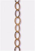19x12mm Gold Plated Oval Link Chain x20cm