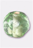 Glass Round Beads Pale Green x12