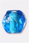 Glass Round Beads Turquoise x12