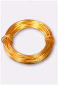 Aluminium Craft Wire Gold Color x12m