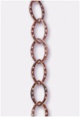 19x12mm Antiqued Copper Plated Oval Link Chain x20cm