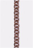 5mm Antiqued Copper Plated Round Cable Chain x20cm