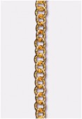 5mm Gold Plated Round Cable Chain x20cm