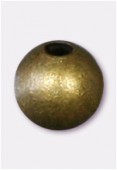 4mm Antiqued Brass Plated Round Beads x100