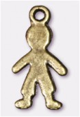 18x10mm Antiqued Brass Plated Little Boy Charms Pendant x2