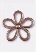 53x53mm Antiqued Copper Plated Large Open Daisy Pendant x1
