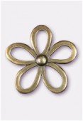 53x53mm Antiqued Brass Plated Large Large Open Daisy Pendant x1