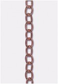 6x5mm Antiqued Copper Plated Flat Cable Chain x20cm